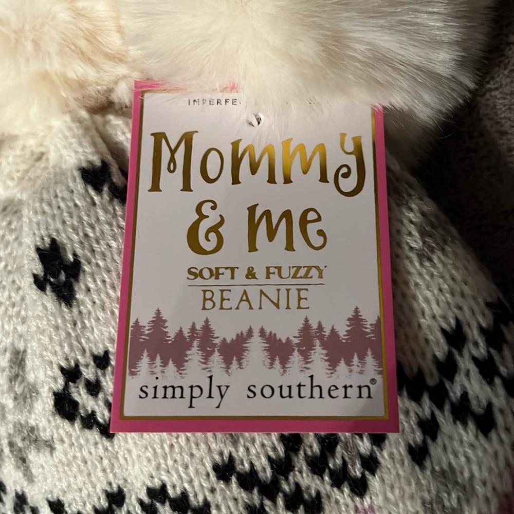 Simply Southern Mommy & Me Soft & Fuzzy Beanie New with Tags - Picture 5 of 8